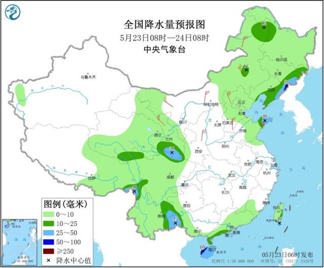 明起三天 新一轮强降雨卷土重来   23—25日天气预报