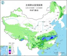 6月初江南华南多雨水