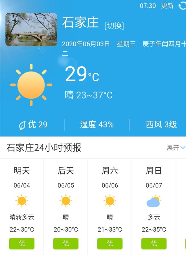 快讯！石家庄市气象台发布明4日起未来三天天气预报