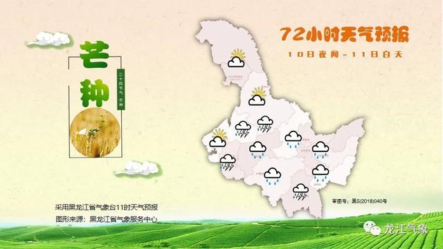 雷雨+阵雨!黑龙江气象台发布明(9日)起未来三天天气预报