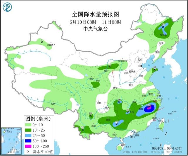 南方大部连遭强降水袭击 华北东北高温再“加码”