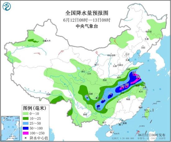 新一轮强降雨今日达鼎盛 黔湘鄂皖等地有大到暴雨现身