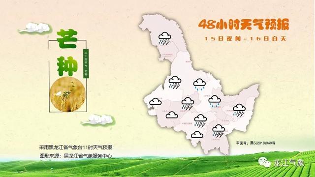阵雨+大雨！黑龙江气象台发布明（15日）起未来三天天气预报