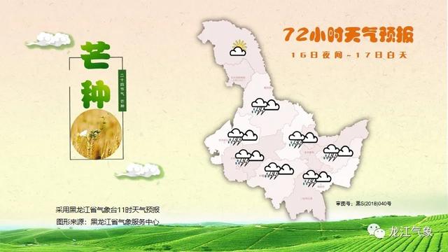 阵雨+大雨！黑龙江气象台发布明（15日）起未来三天天气预报