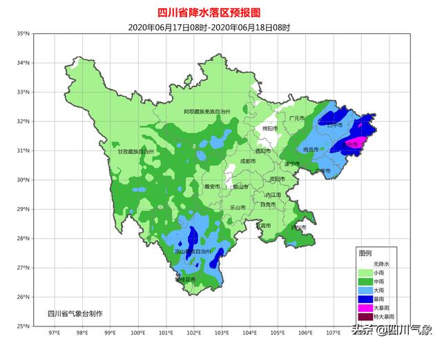 暴雨预警!今晚四川广元、绵阳、德阳、成都4市局部暴雨