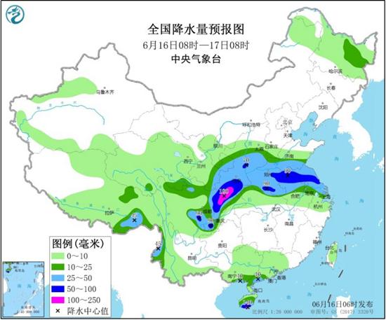 江淮梅雨猛烈今明天达鼎盛 华北局地气温超37℃