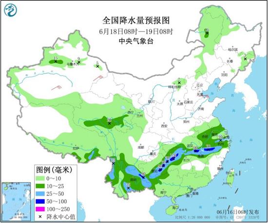 江淮梅雨猛烈今明天达鼎盛 华北局地气温超37℃