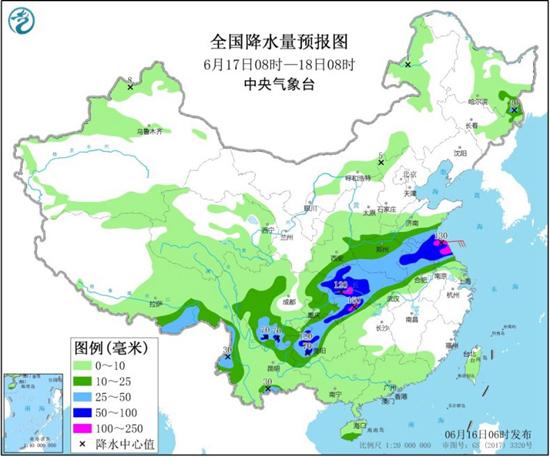 江淮梅雨猛烈今明天达鼎盛 华北局地气温超37℃