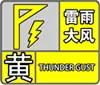 合肥市气象台2020年06月17日发布雷雨大风黄色预警信号