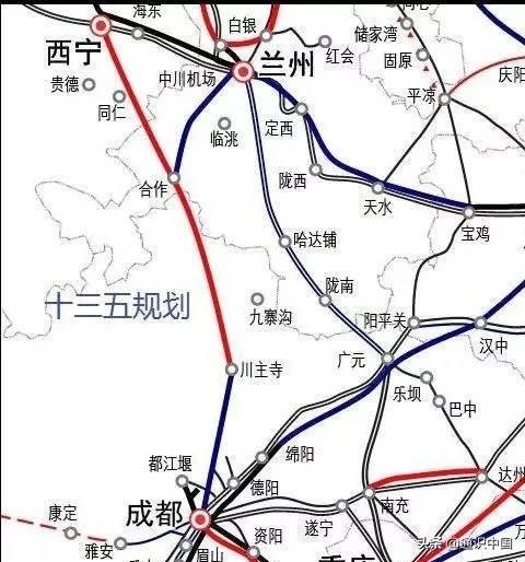 西北与西南之间又添新干线,北通新疆南连川渝,九寨沟旅游更便捷