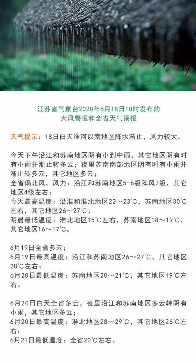 快讯！江苏省气象台发布今（18日）起未来三天天气预报