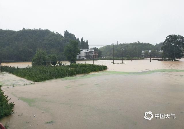 江西北部遭强降雨侵袭 多地变“泽国”