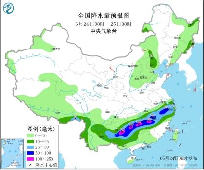 长江中下游现入汛以来最强降雨过程 局地日雨量破6月历史极值