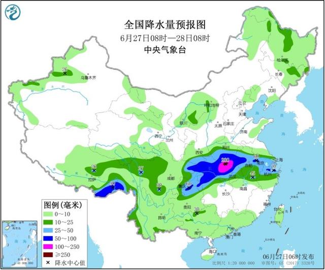 今明天我国强降雨达鼎盛 江南华南高温持续发展