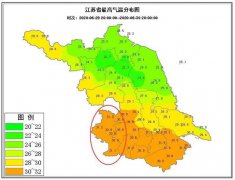 今天全市最高气温在30.6℃