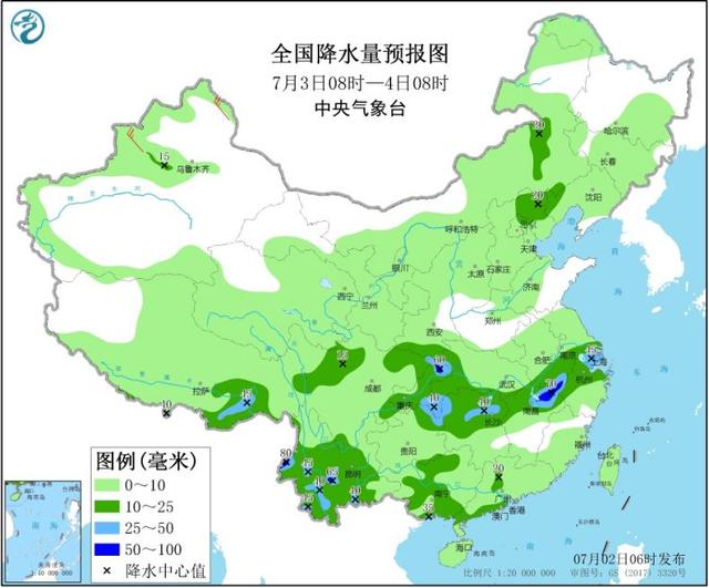 长江中下游雨势加强 华南一带继续“蒸桑拿”