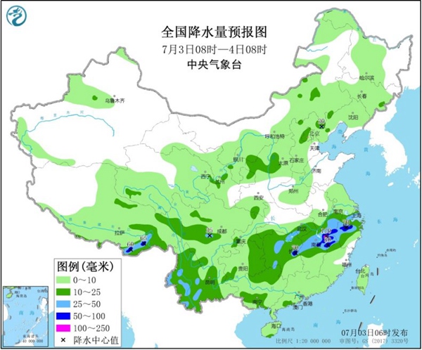 今日南方雨势减弱 明起新一轮强降雨登场