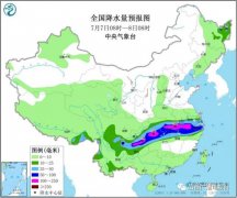 雨带将逐步北抬到黄淮至