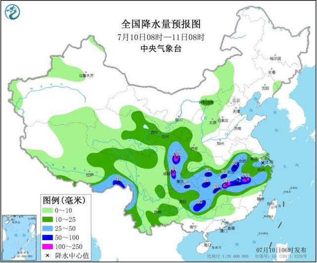 长江中下游地区仍有强降雨 华北等地多对流性天气