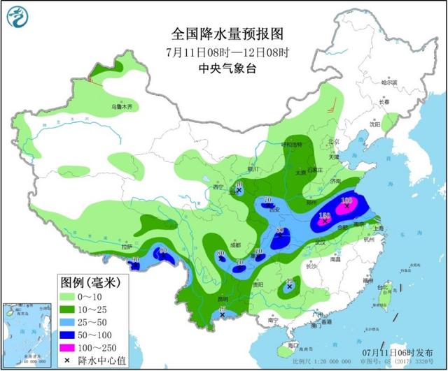 周末暴雨不断 河南安徽江苏等地有大暴雨