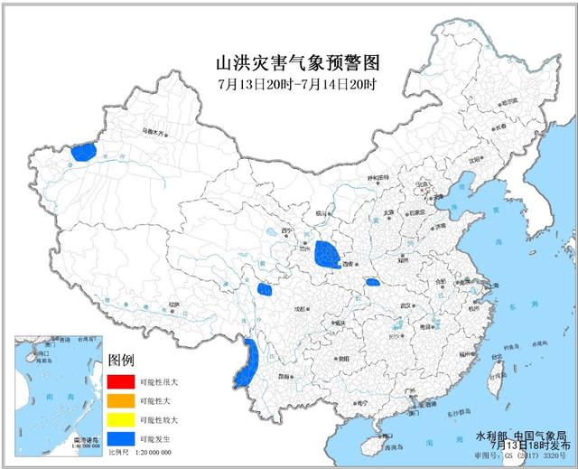 山洪灾害气象预警！湖北四川云南等地风险较大