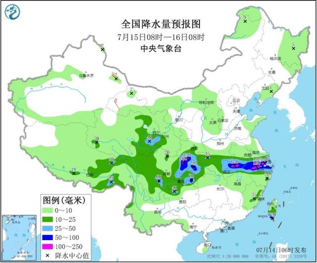 南方新一轮强降雨今天进入最强时段 江南华南“焖蒸”不下线