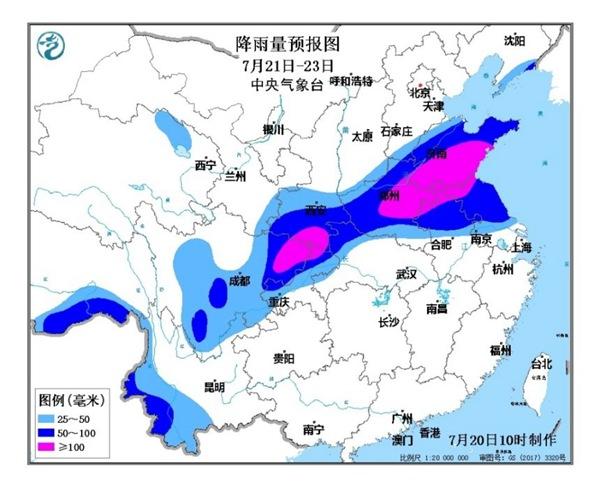 明日起雨带北抬 山东河南等地强降雨来袭