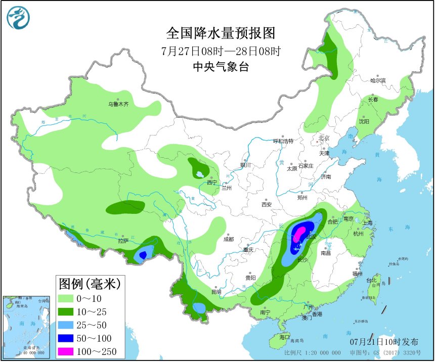 未来十天全国天气预报