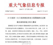 二三里资讯通过甘肃气象