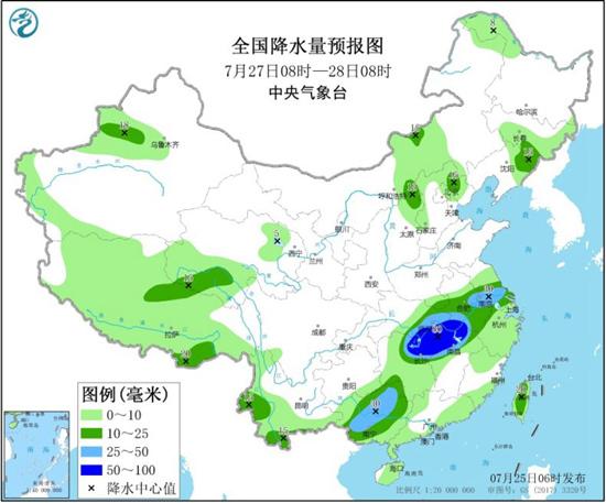 本周末四川盆地至长江中下游暴雨连连 汛情依然严峻