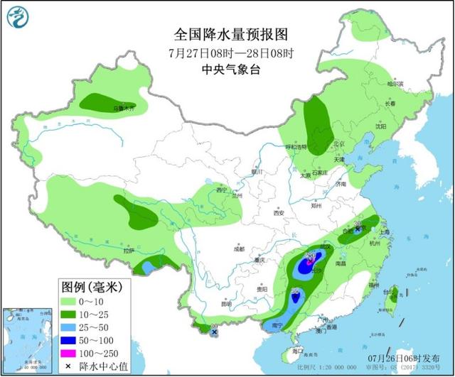 长江中下游强降雨又至 华北东北高温缩减