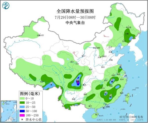 长江流域开启炎热少雨模式 华北东北多雷雨