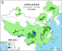 未来三天全国天气预报：