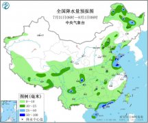 未来三天全国天气预报：