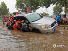 受强降雨影响山东德州主