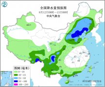 未来十天全国天气预报：