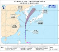 台风“蔷薇”10日白天将在