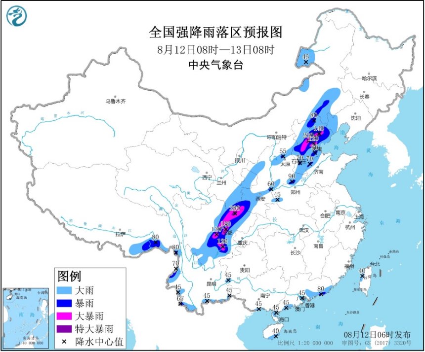 暴雨黄色预警