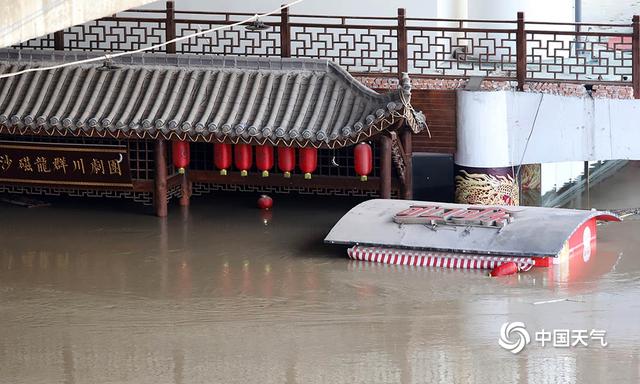 嘉陵江今年第1号洪水过境重庆 古镇磁器口部分被淹