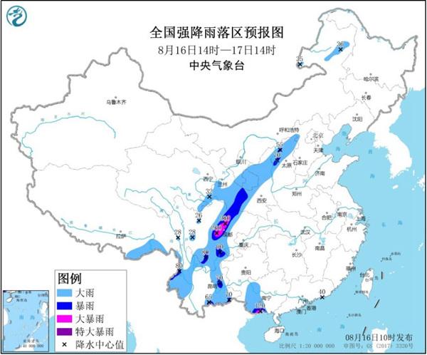 暴雨预警升级为橙色！四川广西等地局地有特大暴雨