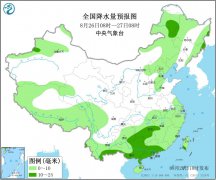未来十天全国天气预报：