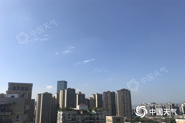 重庆回归晴热模式 今后三天全市最高气温可达39℃