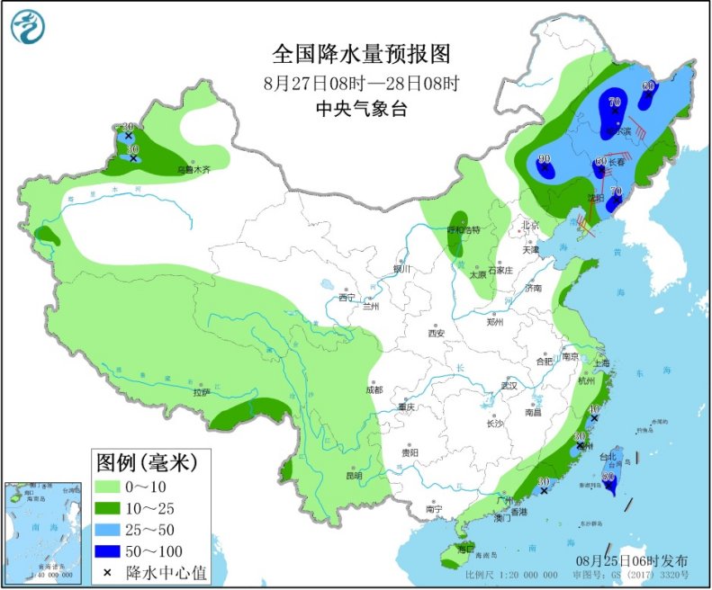 南方雨水增多高温消减“巴威”将给东北等地制造风雨