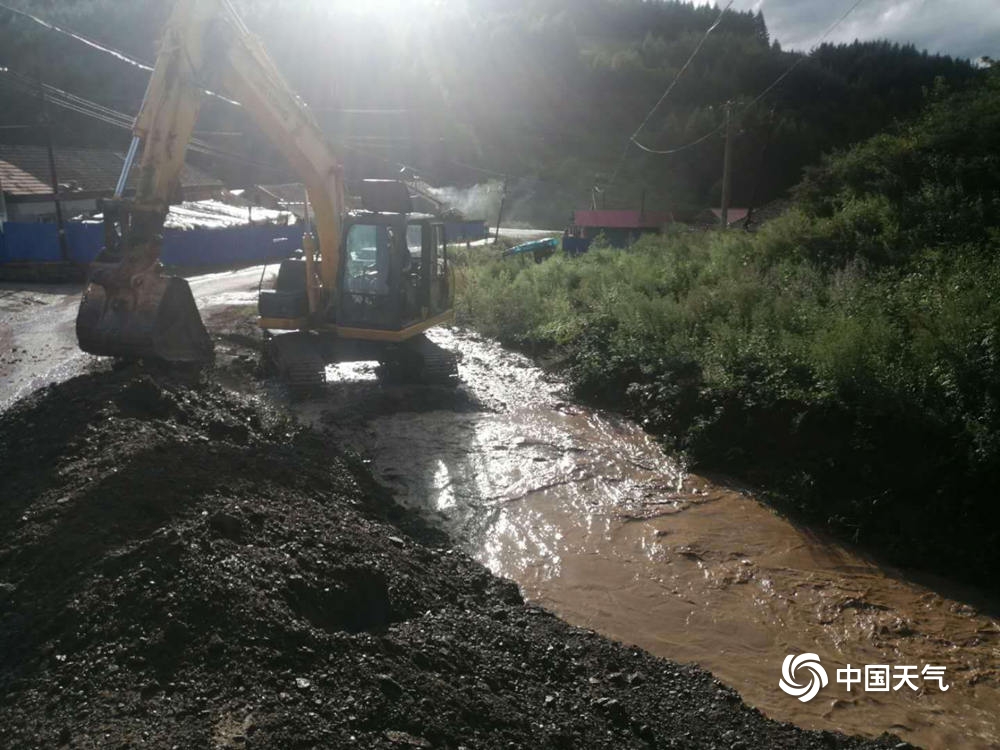 “巴威”来袭!吉林部分地区河流涨水 树木被强风折断