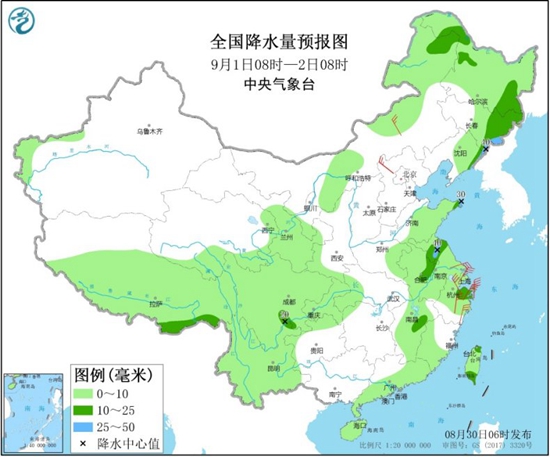华北东北将有大范围降雨现身 江南华南等地高温依旧