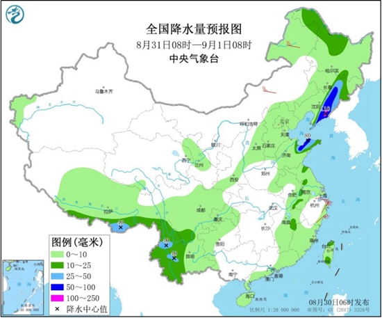 华北东北将有大范围降雨现身 江南华南等地高温依旧