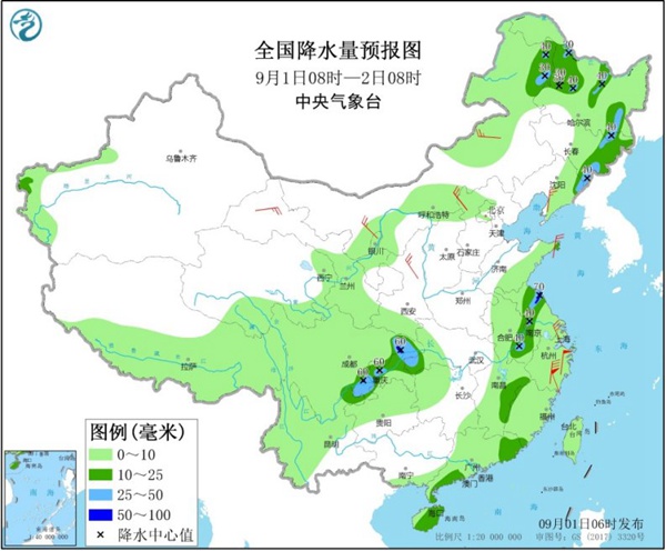 明夜起东北地区再迎强风雨 北方大部秋意尽显