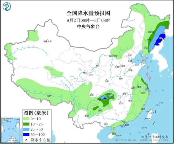 东北地区今明天风雨明显加强 北方昼夜温差拉大