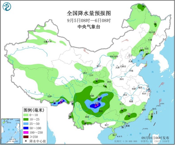 南方雨水“灭”高温 东北秋意浓