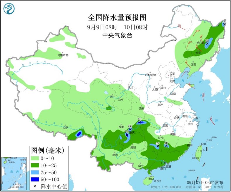 台风“海神”影响东北今起风雨增强 北方多地气温将创新低